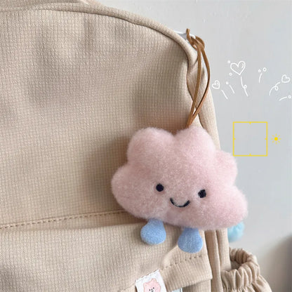 Plush Fluffy Cute Cloud Keychain