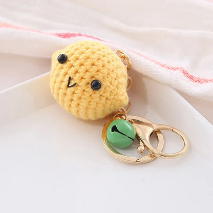 Cute Lemon Handmade Knitted Keychain