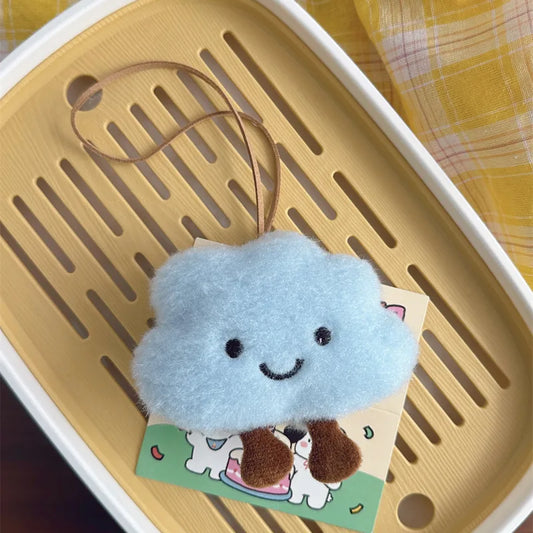 Plush Fluffy Cute Cloud Keychain