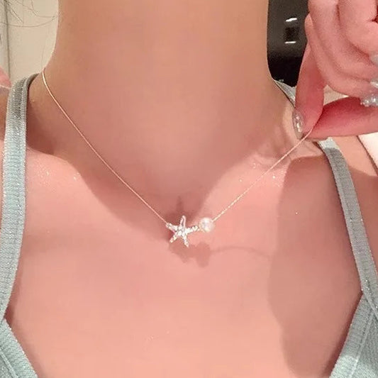 Starfish Pearl Necklace