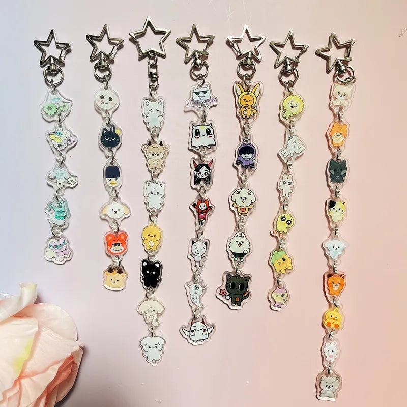 K-pop Cute Dangle Acrylic Keychain