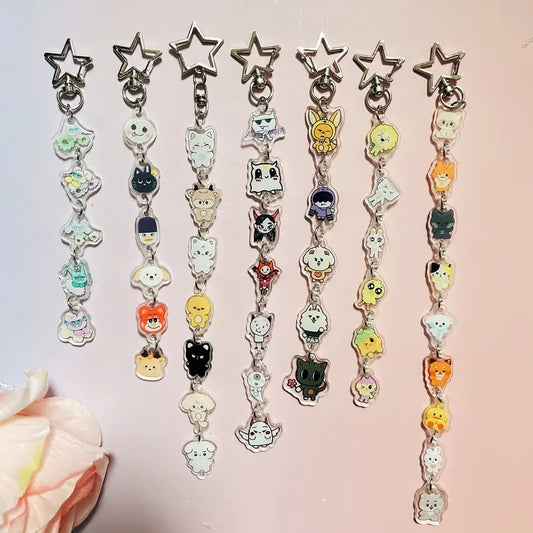 K-pop Cute Dangle Acrylic Keychain