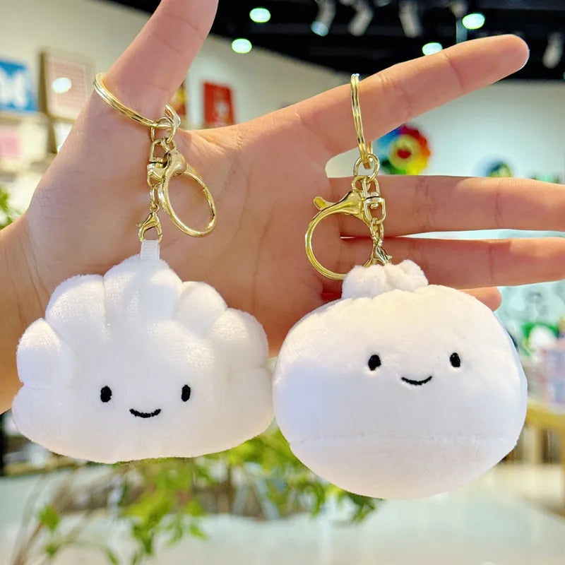 Plush Dumpling Keychain